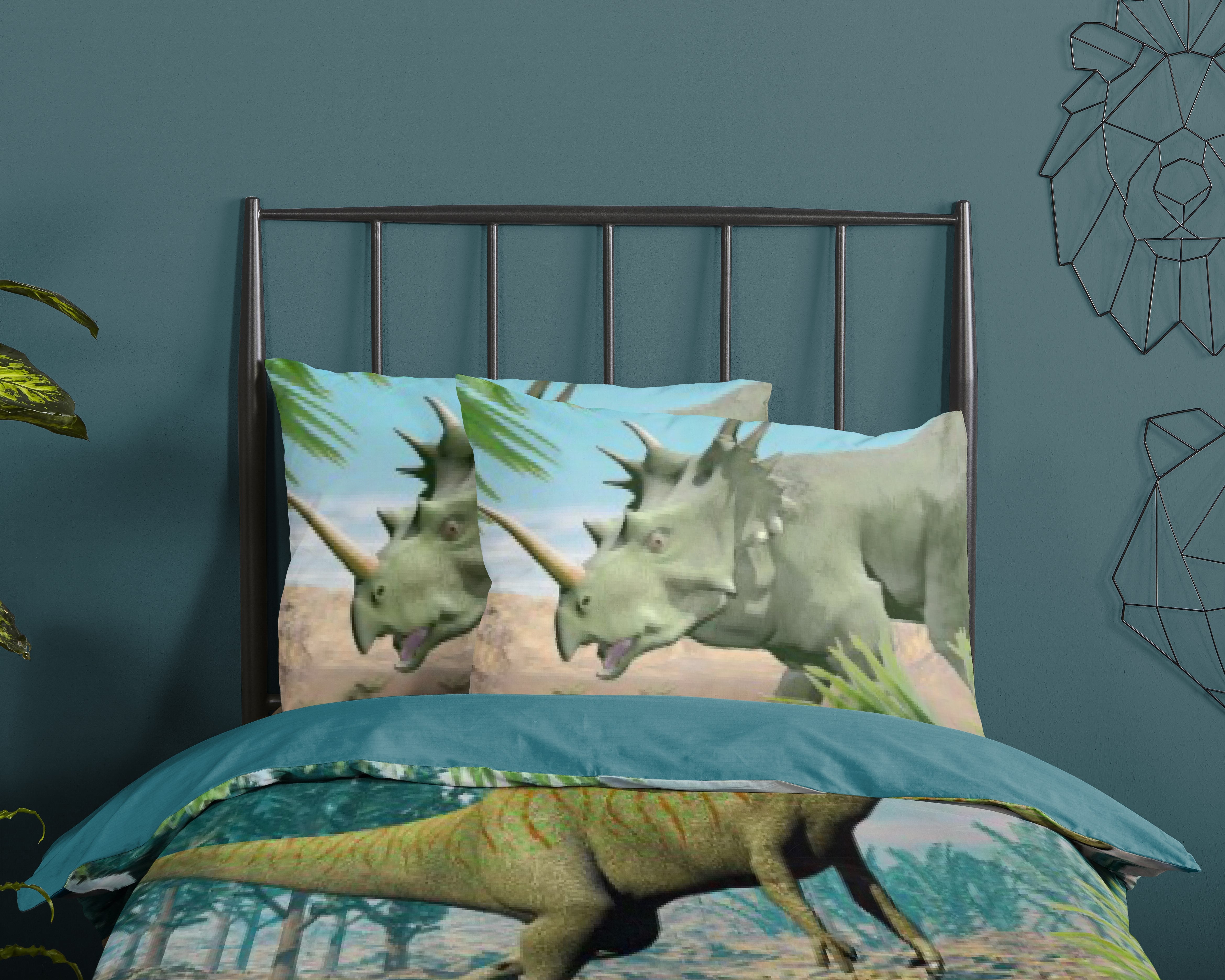 Good Morning Housse de Couette Coton Dino Multi