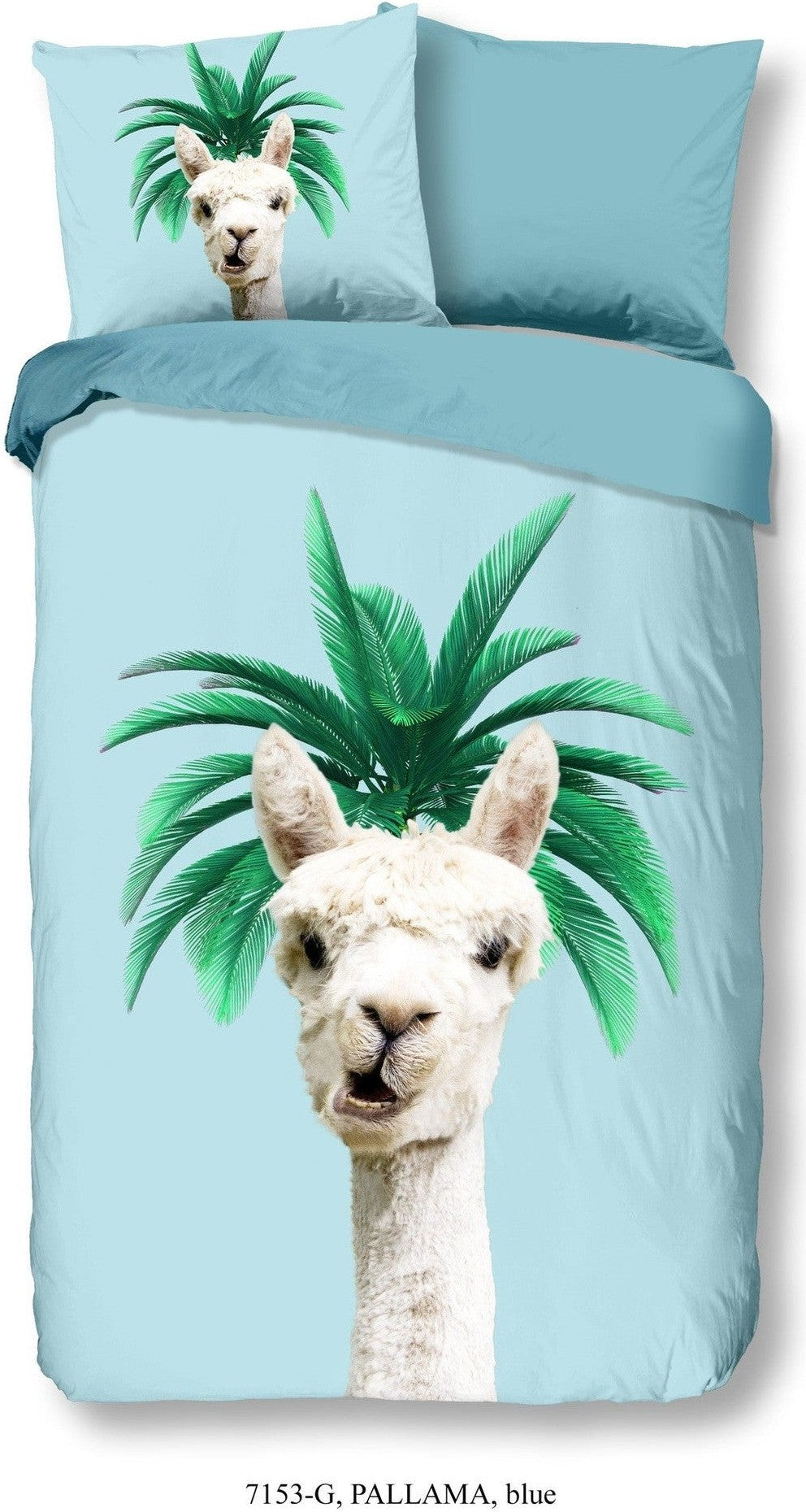 Good Morning Dekbedovertrek Katoen Pallama Blauw