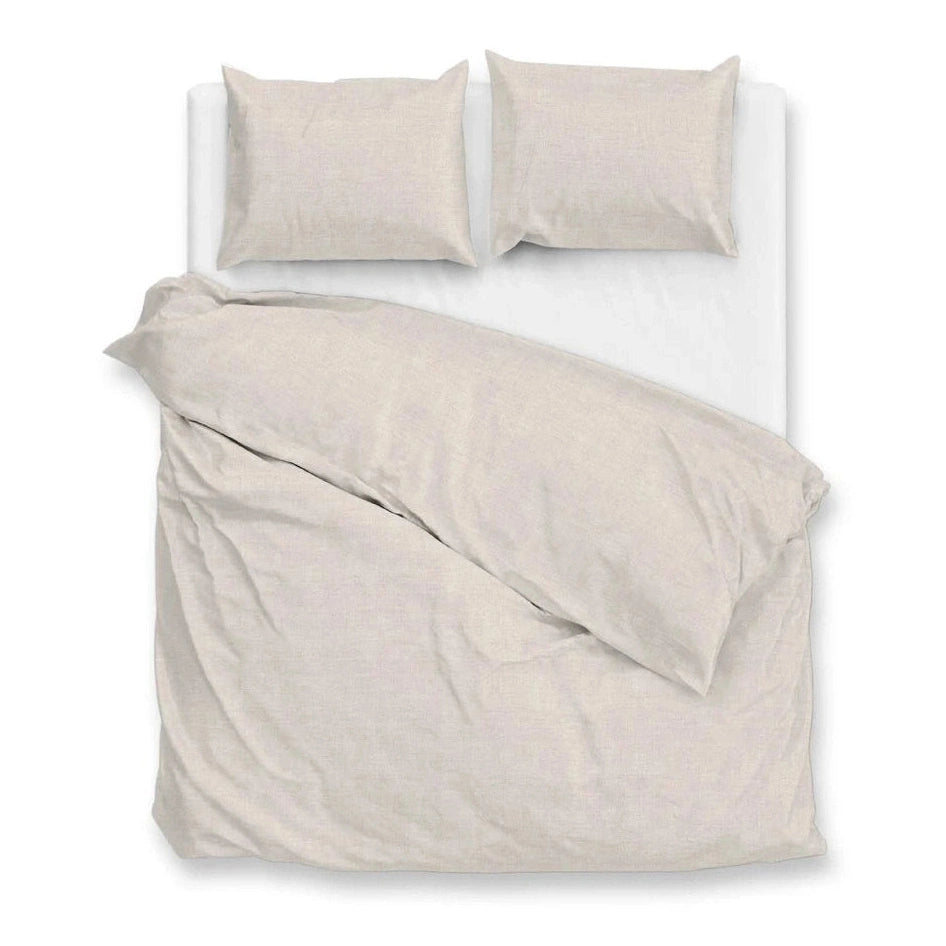 Zo Home Housse de couette Flanella Flanella di Lino Sandy Beige