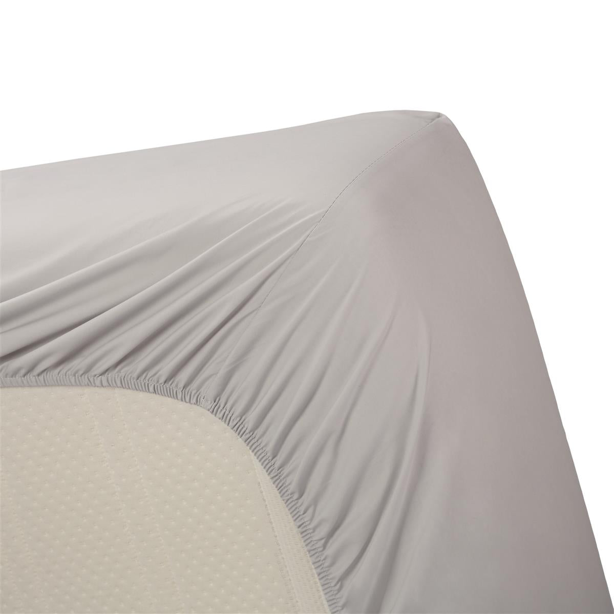 Beddinghouse hoeslaken katoen percale lichtgrijs