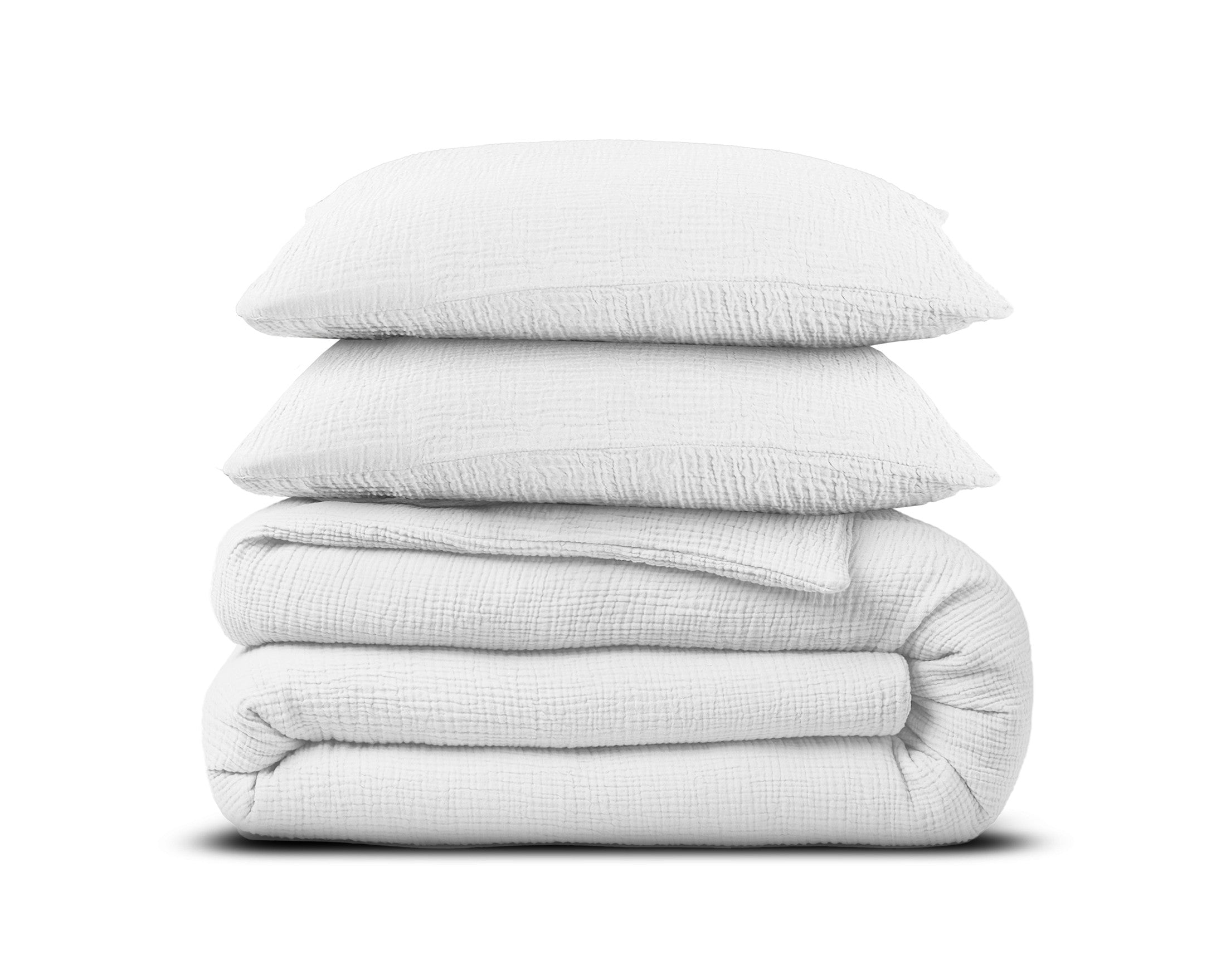 Housse de couette Dreamhouse Tetra Muslin Blanc