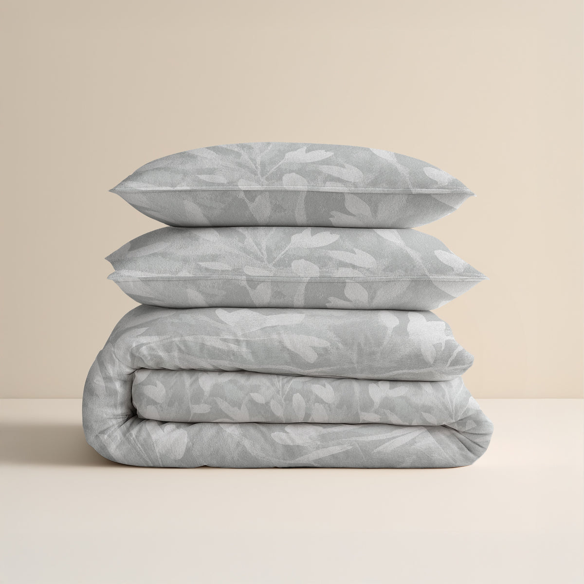 Sleeptime Dekbedovertrek Flanel Rosa Grijs