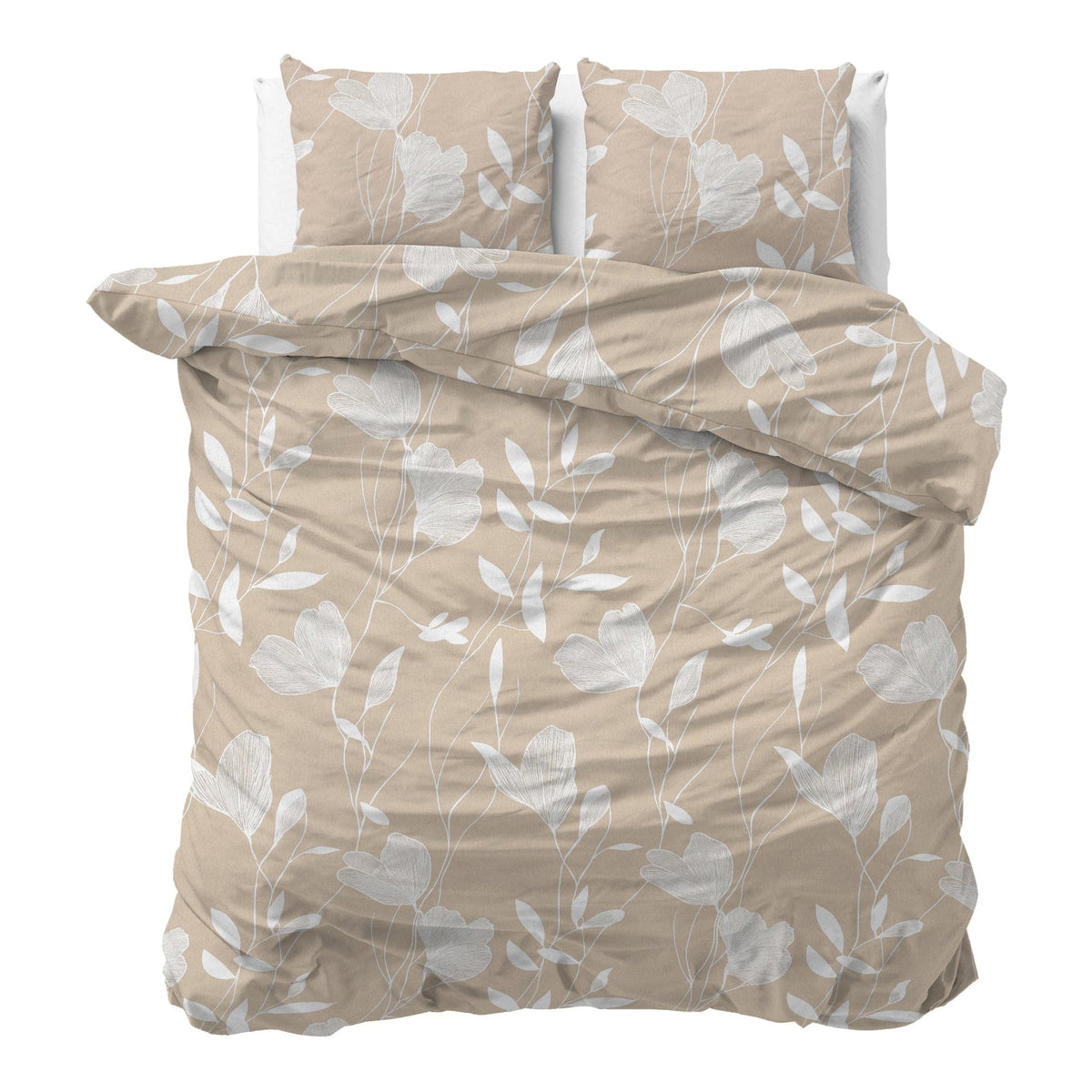 Sleeptime Dekbedovertrek Flanel Serenity Beige/Zand