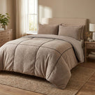 Sleeptime Dekbedovertrek Teddy Trim Taupe
