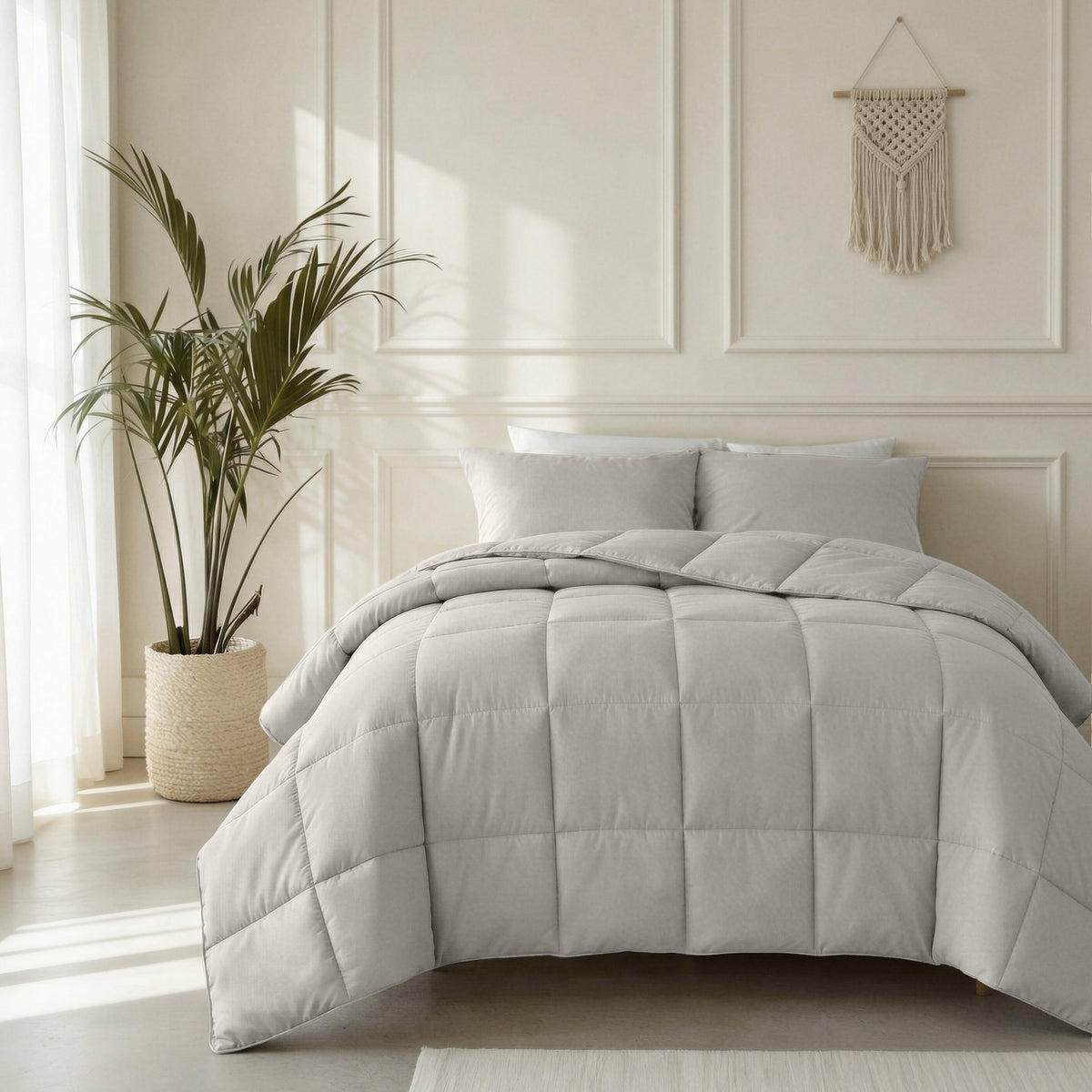 Primaviera Deluxe lazy dekbed percale taupe