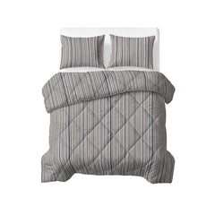 Sleeptime Couette sans housse Coton Stripy Beige/Bleu