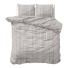Sleeptime Dekbedovertrek Katoen Pinstripe Taupe