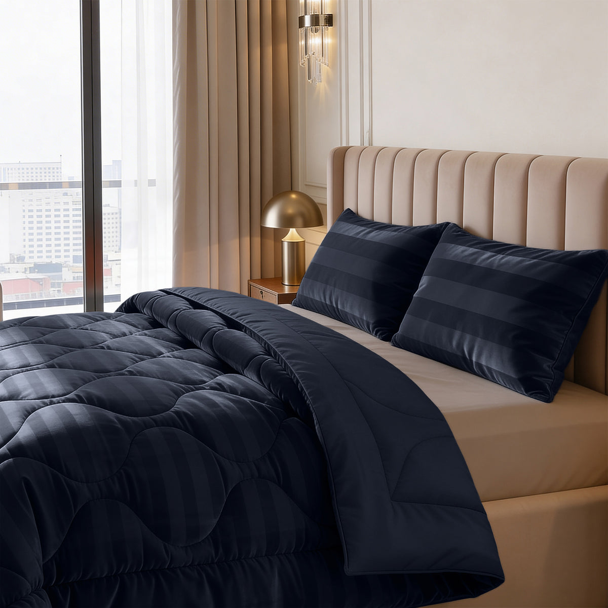 Sleeptime lazy dekbed Hotel Velvet Navy