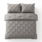 Sleeptime lazy dekbed Pintuck Taupe/Grijs