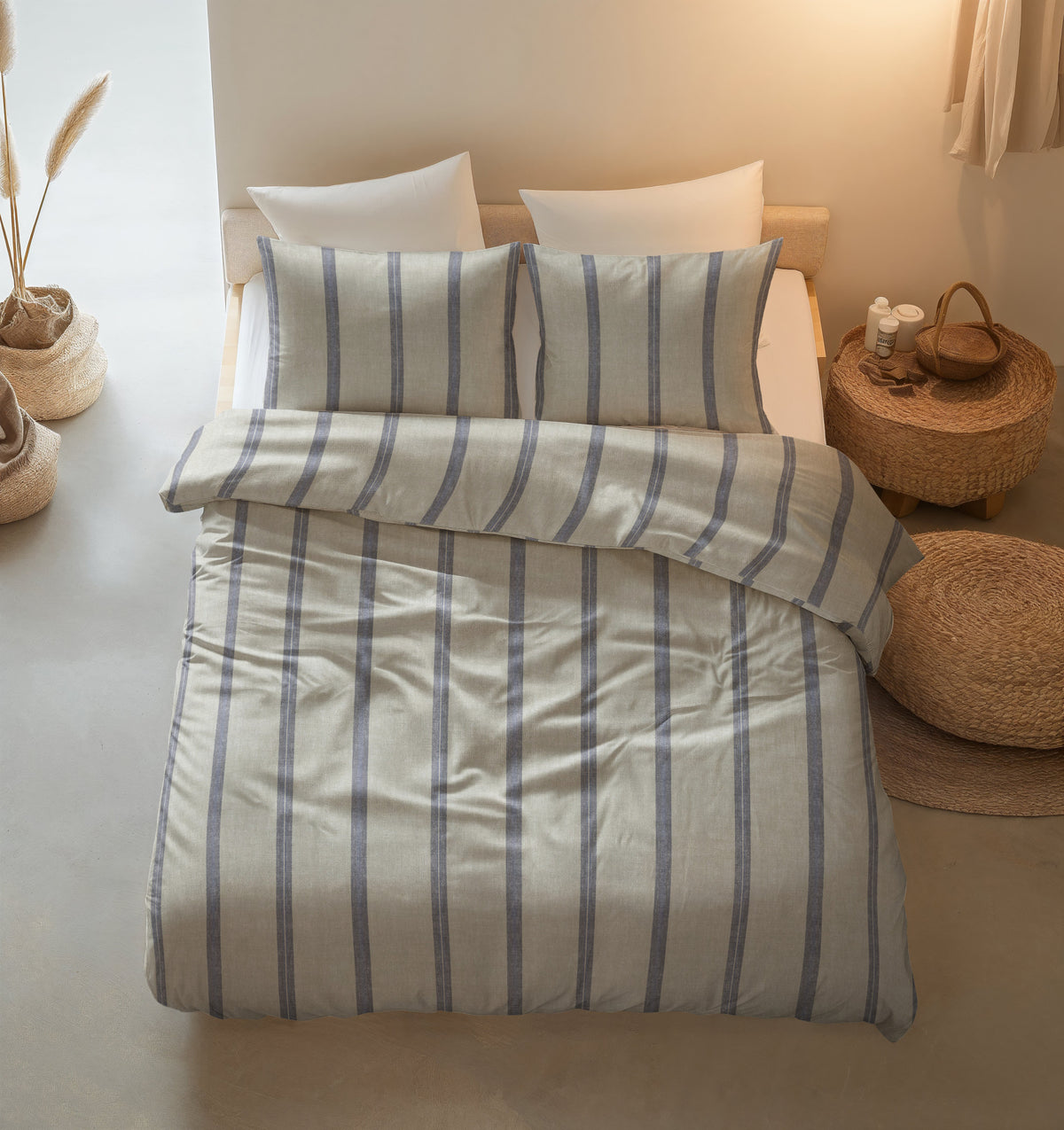 Sleeptime Dekbedovertrek Katoen Nautic Beige