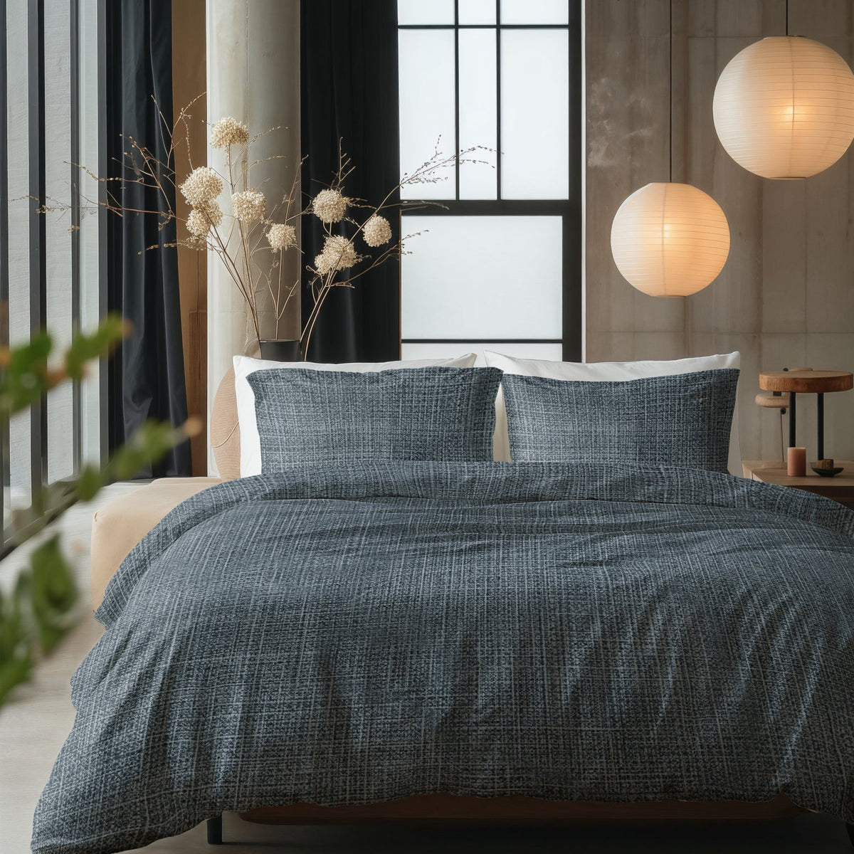 Sleeptime Dekbedovertrek Katoen Vintage Blauw