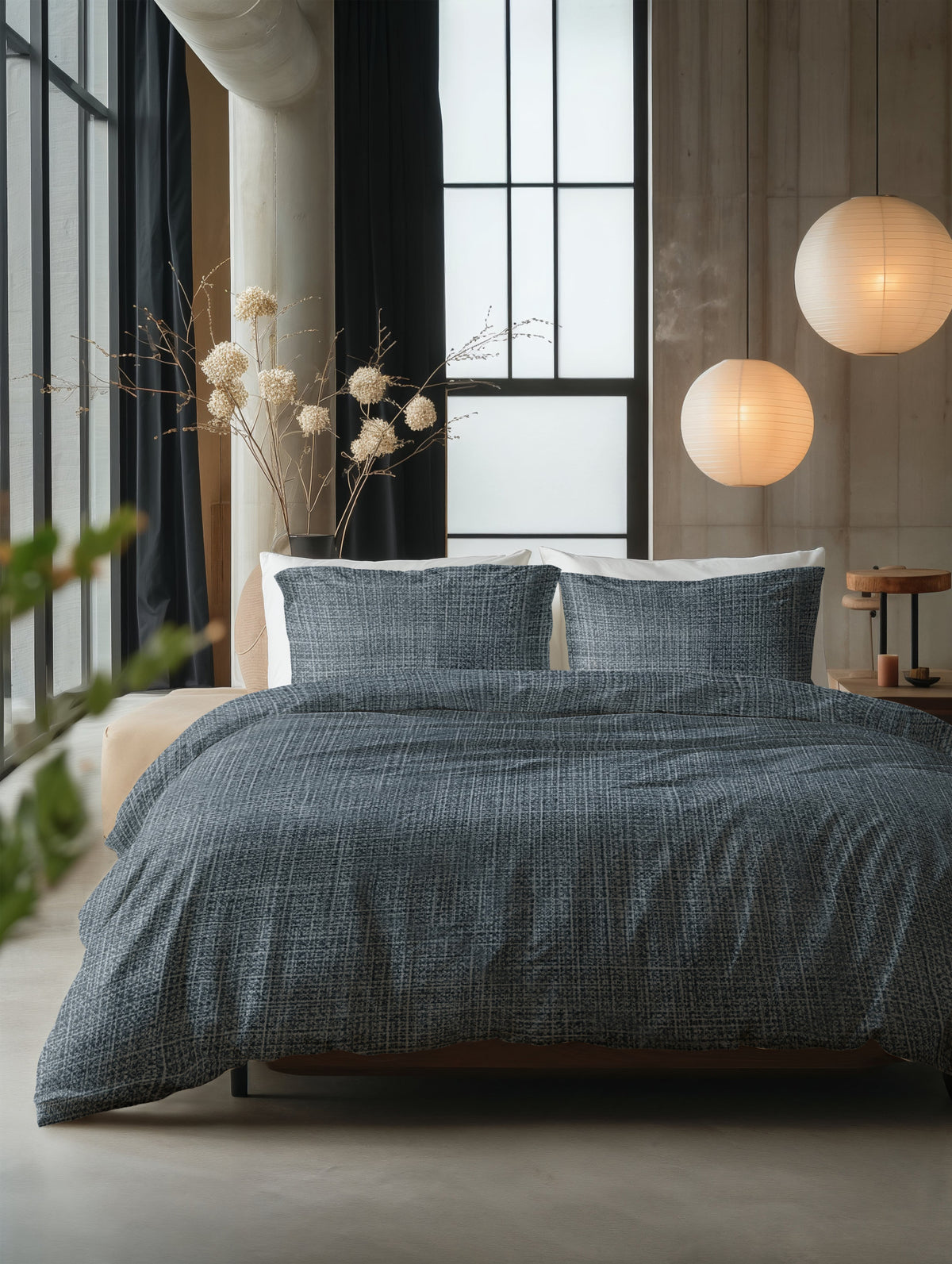 Sleeptime Dekbedovertrek Katoen Vintage Blauw