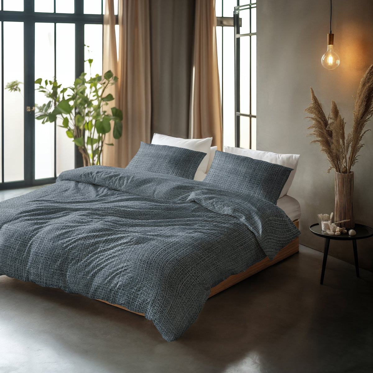 Sleeptime Dekbedovertrek Katoen Vintage Blauw