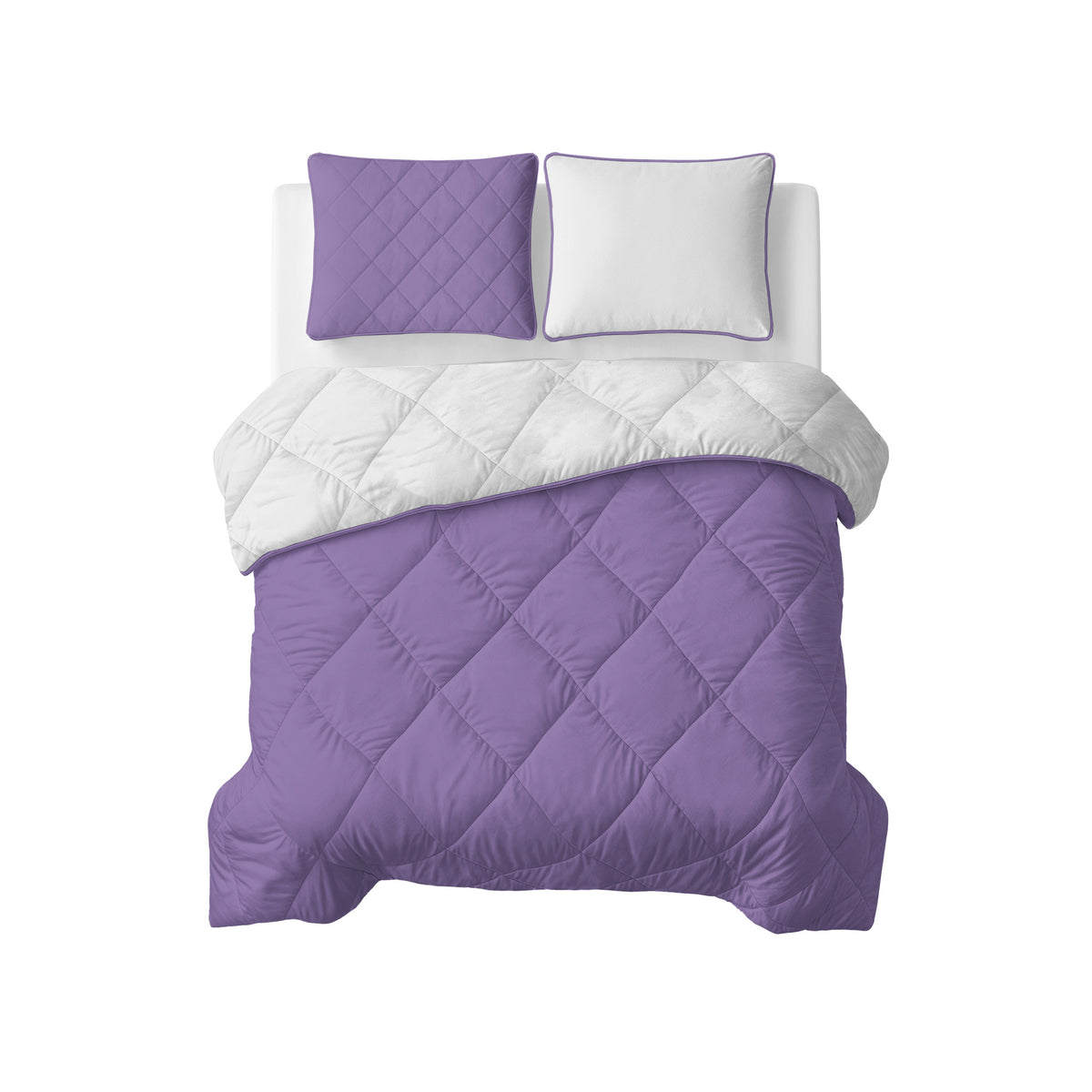 Sleeptime lazy dekbed Uni Beige - Lavendel