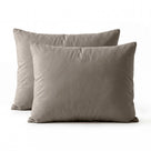 Primaviera Deluxe kussenslopen percale taupe/bruin