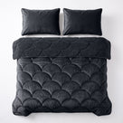 Sleeptime lazy dekbed Teddy/Velvet Zwart