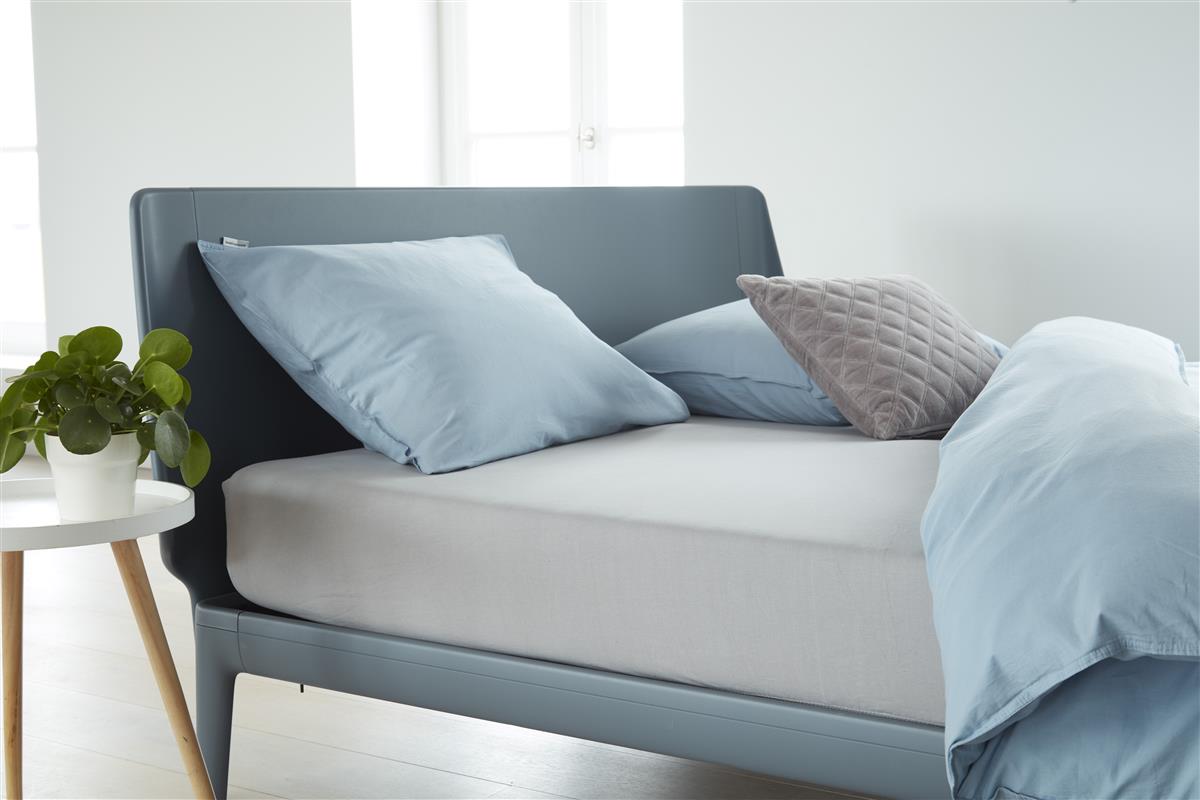 Beddinghouse split topper hoeslaken jersey licht grijs