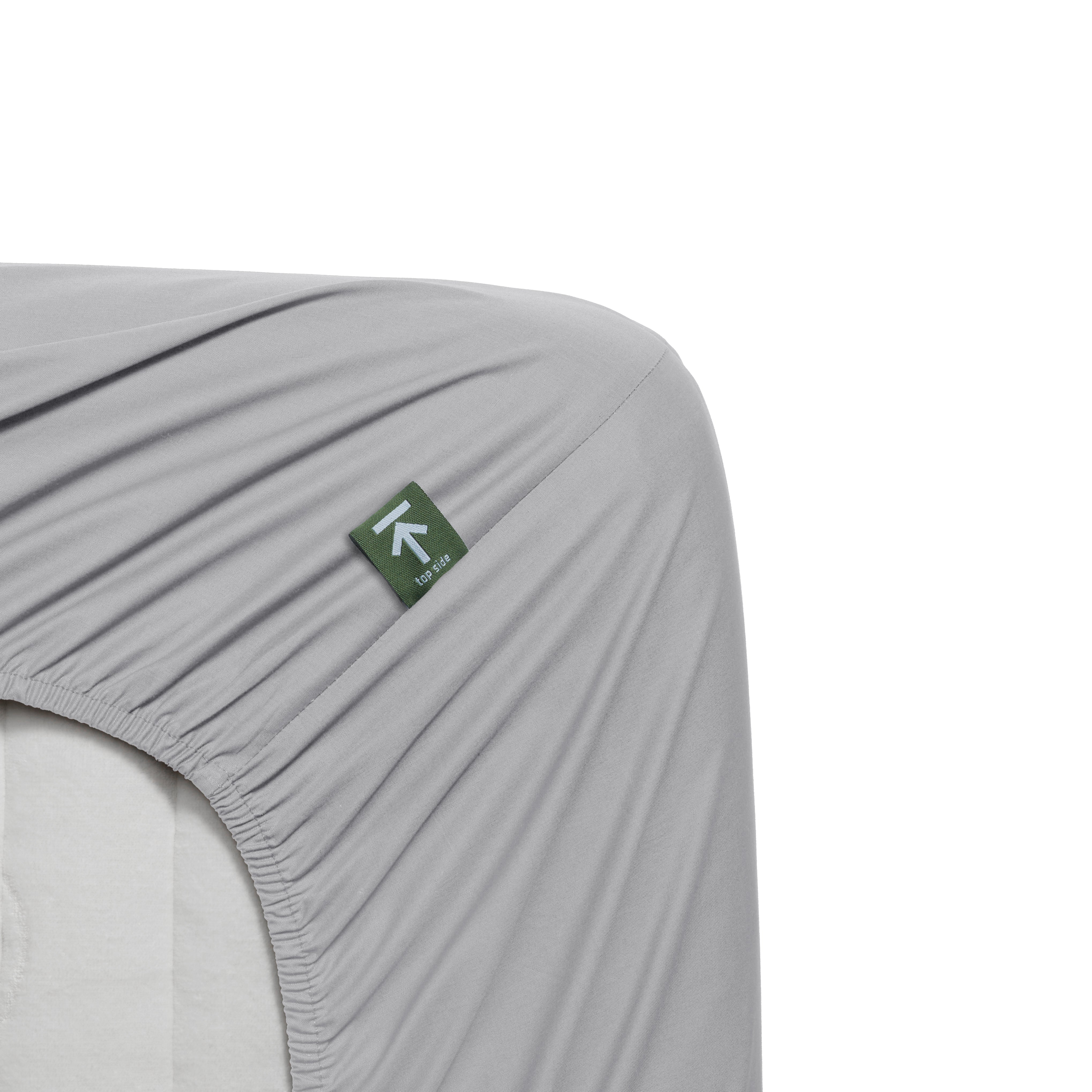 Beddinghouse hoeslaken katoen percale lichtgrijs