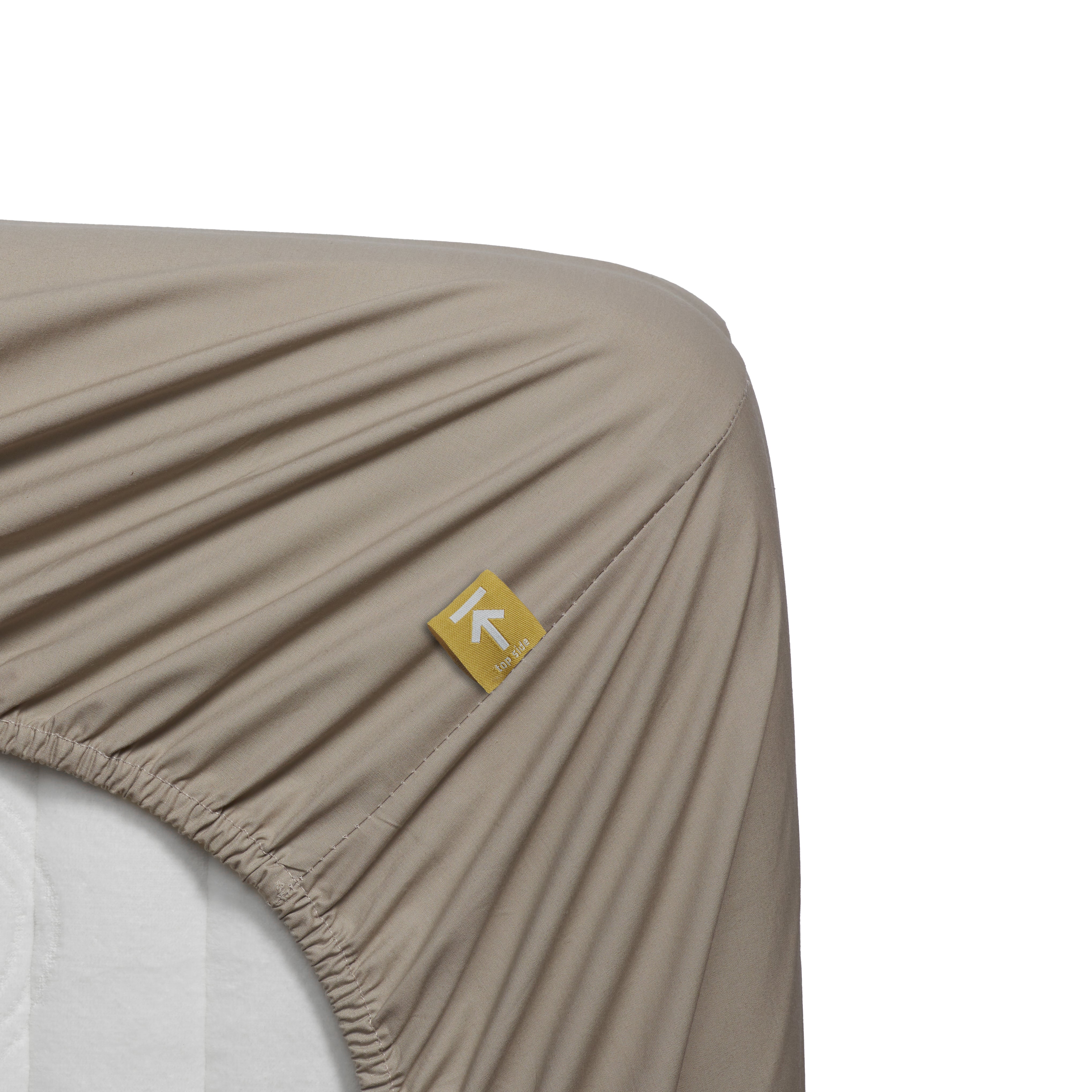 Beddinghouse topper hoeslaken katoen percale sand