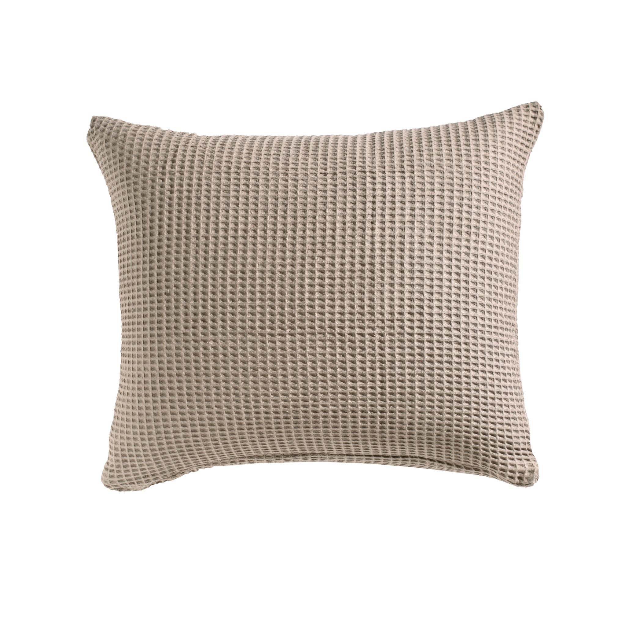 Heckettlane kussensloop Wafel Taupe Grey katoen