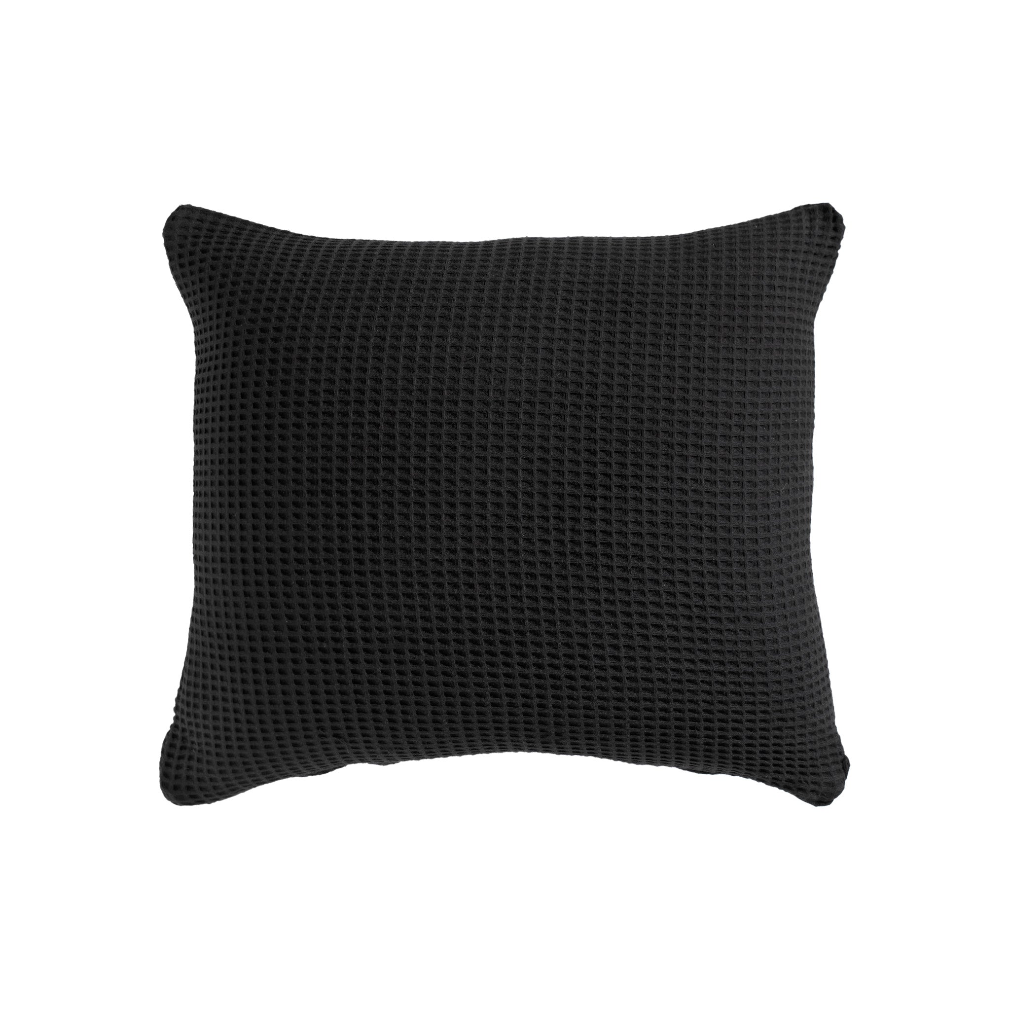 Heckettlane kussensloop Wafel Deep Black katoen