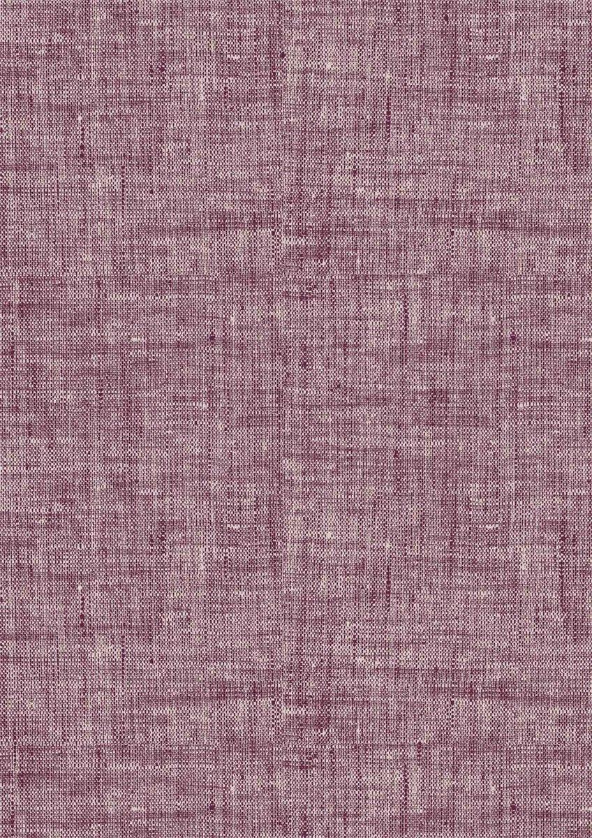 Zo Home Dekbedovertrek Lino Wine Red Katoen - Bedtextielonline.be