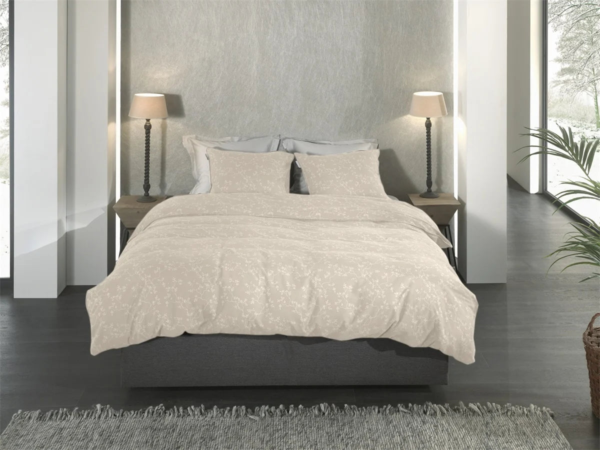 Heckettlane Dekbedovertrek Flanel Alloro Desert Sand