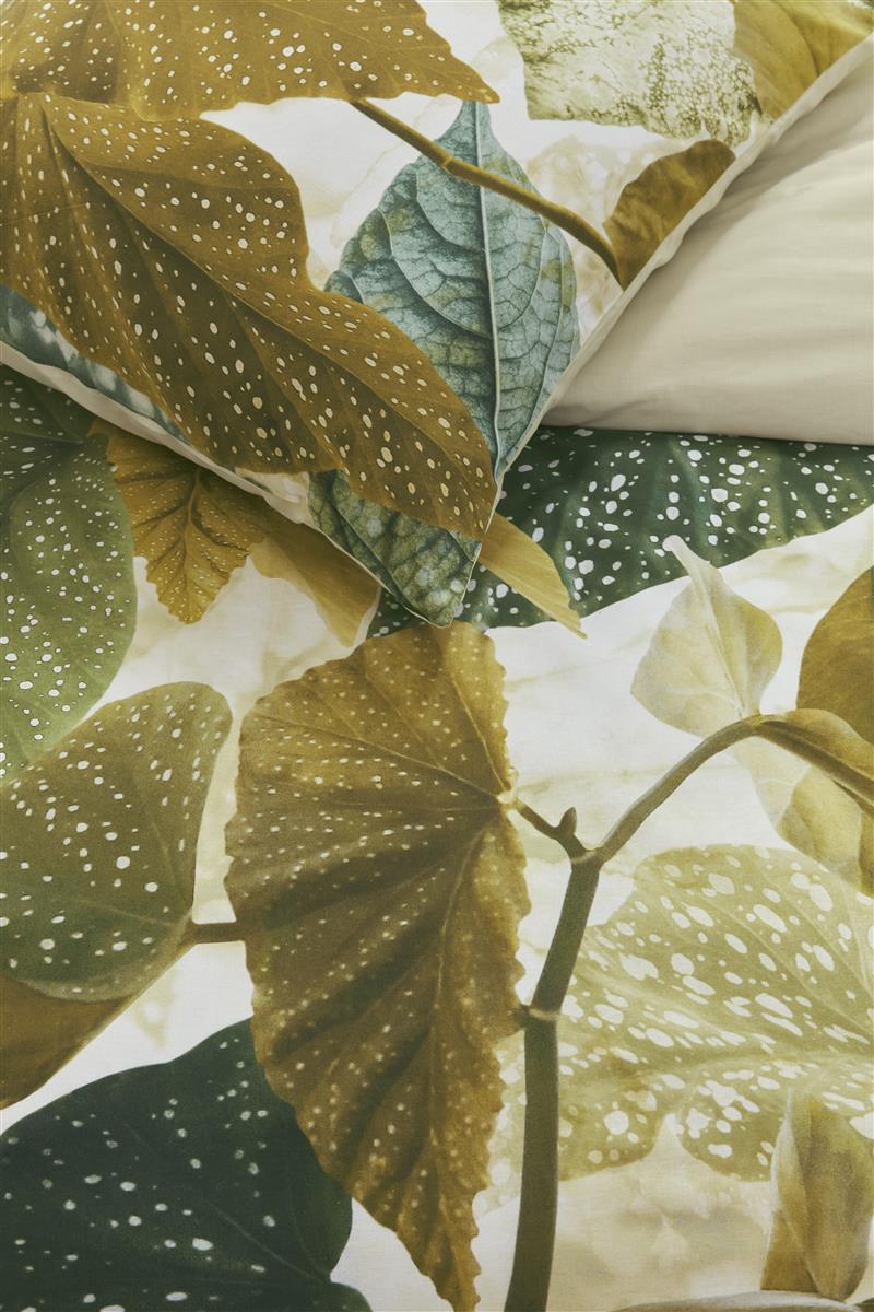 Beddinghouse Dekbedovertrek Katoen Begonia Olijfgroen