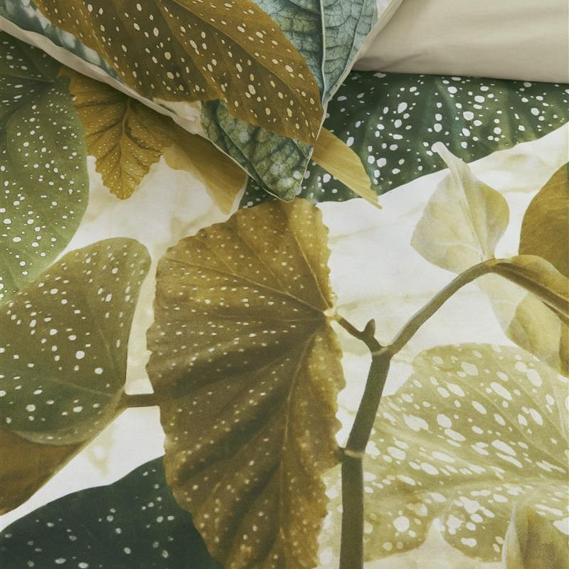 Beddinghouse Dekbedovertrek Katoen Begonia Olijfgroen