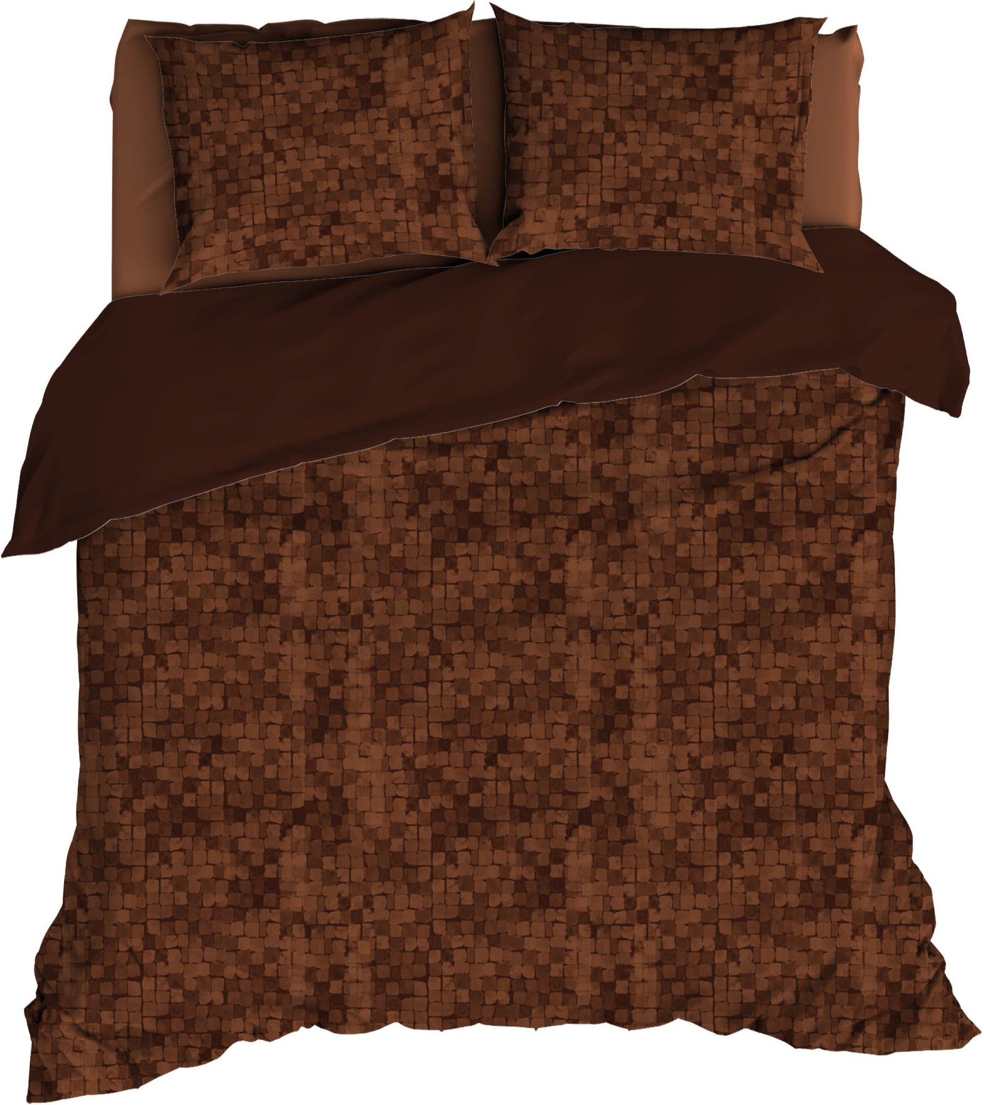 Satin d'Or Dekbedovertrek Satijn Bizassa - Mokka