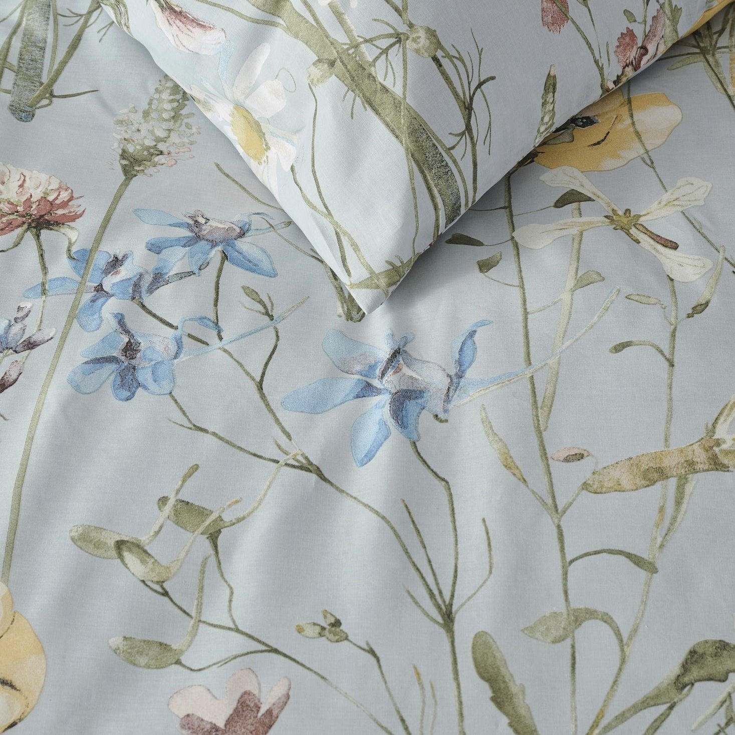 Ariadne at Home Dekbedovertrek Katoen Bloom Blauw