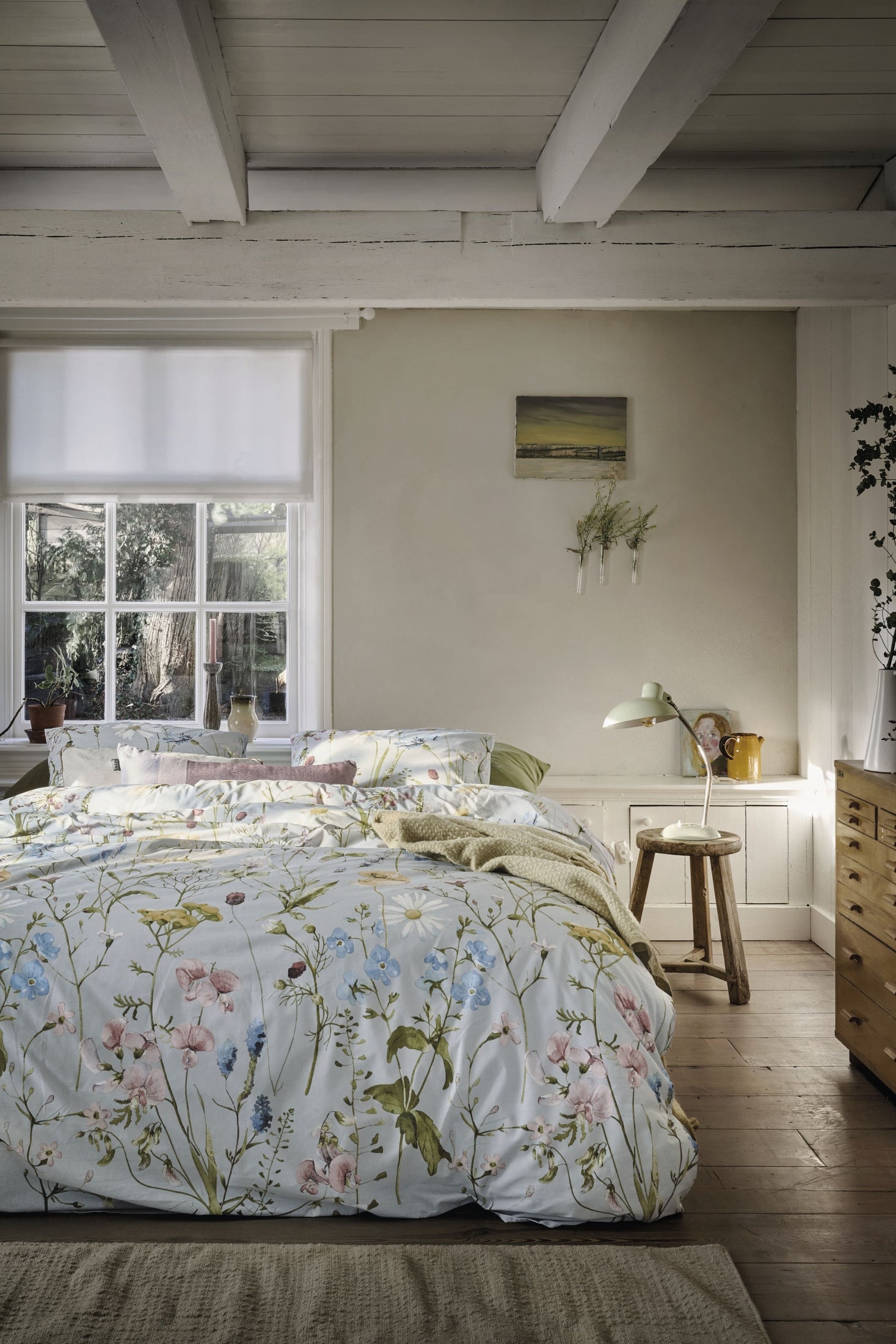 Ariadne at Home Dekbedovertrek Katoen Bloom Blauw