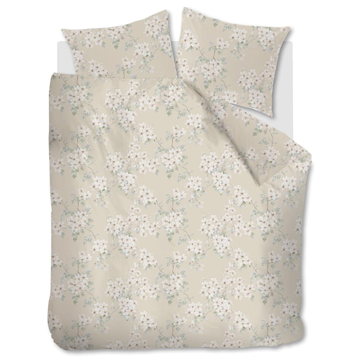 Ariadne at Home Housse de couette Coton Blooming Flowers Sable