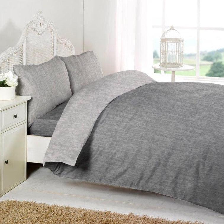 Dekbedovertrek Katoen Jersey Brigitte - Bedtextielonline.be #kleur_antraciet / grijs