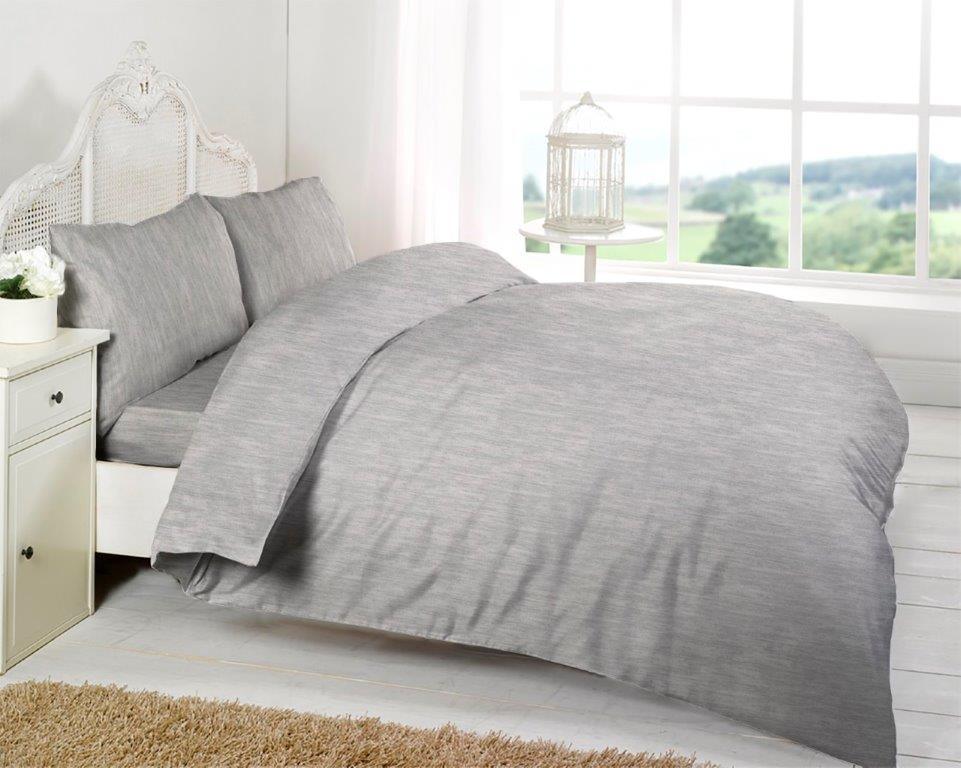 Dekbedovertrek Katoen Jersey Brigitte - Bedtextielonline.be #kleur_grijs