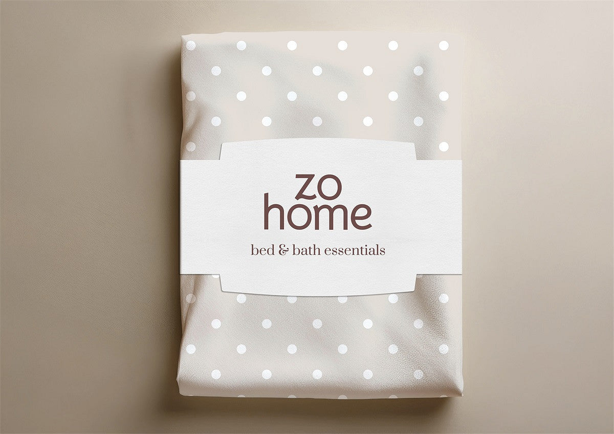 Zo Home Dekbedovertrek Katoen Punta di Cotone Warm Sand