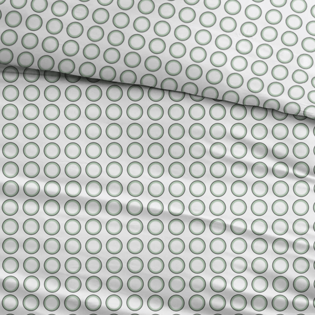 Sleepnight Housse de Couette Coton Cato Vert