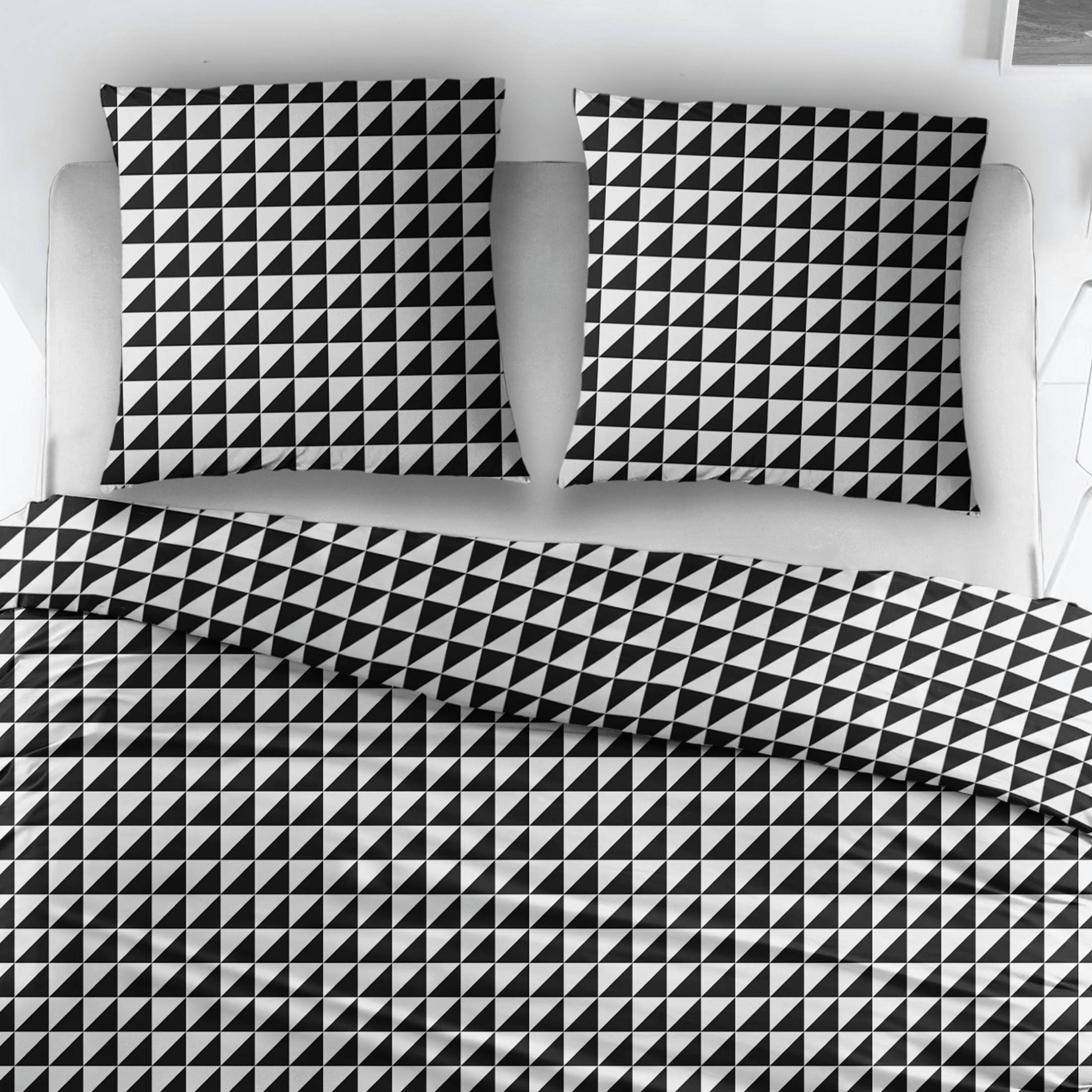 Sleepnight Housse de Couette Coton Chanel Noir