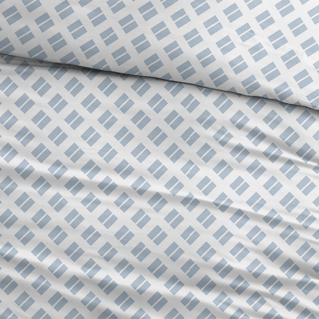 Ensemble de draps Sleepnight Coton Chantal Bleu