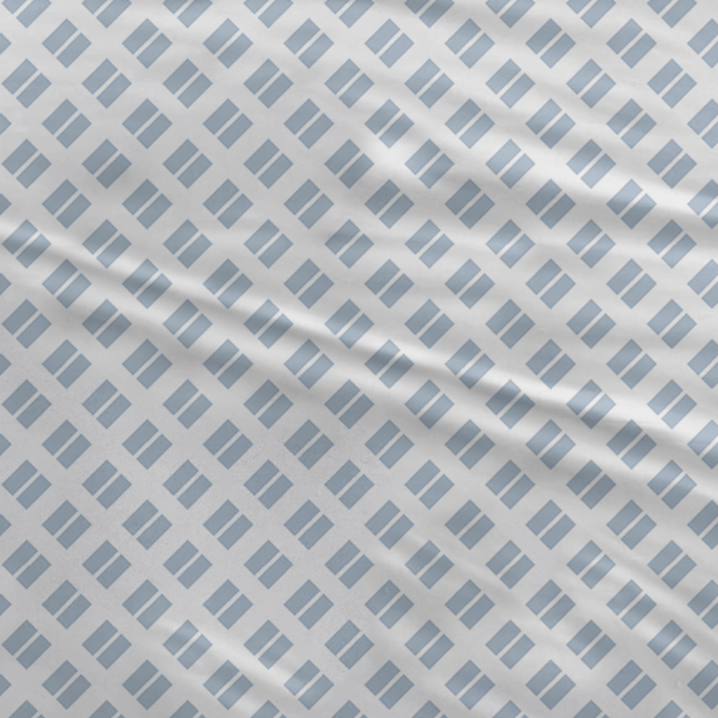 Sleepnight Housse de Couette Coton Chantal Bleu