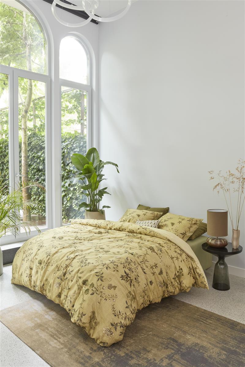 Housse de couette Beddinghouse Satin Charlotte Vert olive