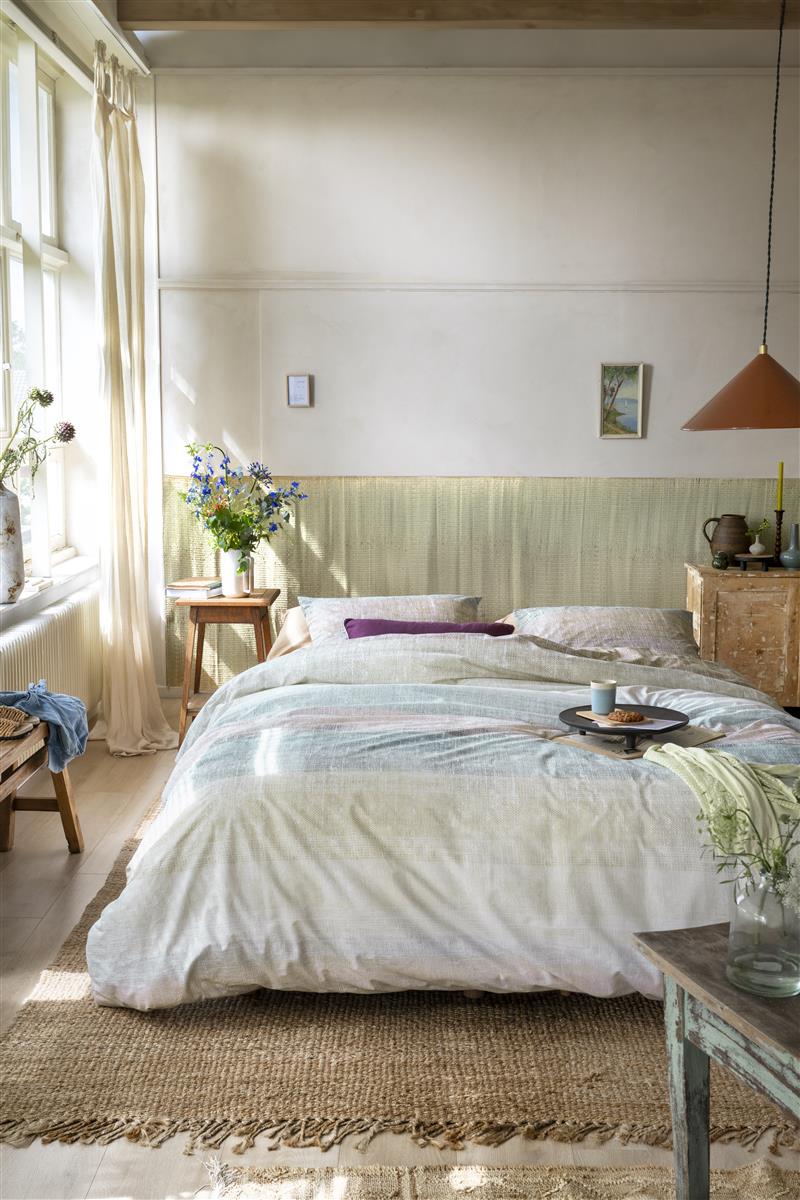Housse de couette Ariadne at Home en coton, coloris bleu et vert