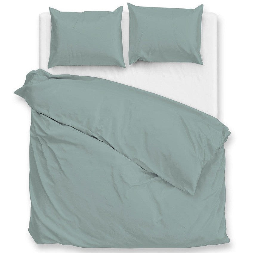 Zo Home Dekbedovertrek Satijn Satinado Drizzle Green