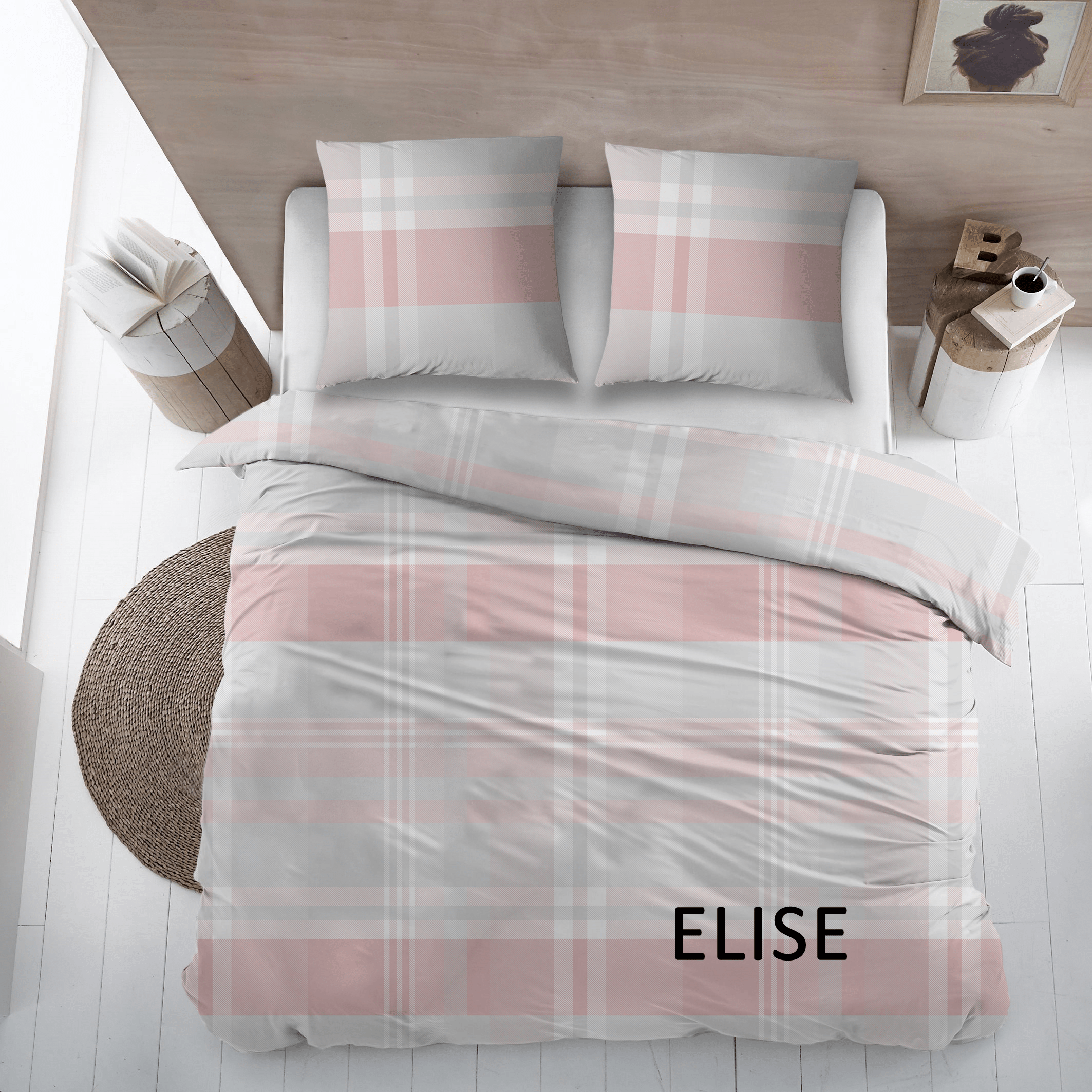 Sleepnight Housse de Couette Flanelle Elise