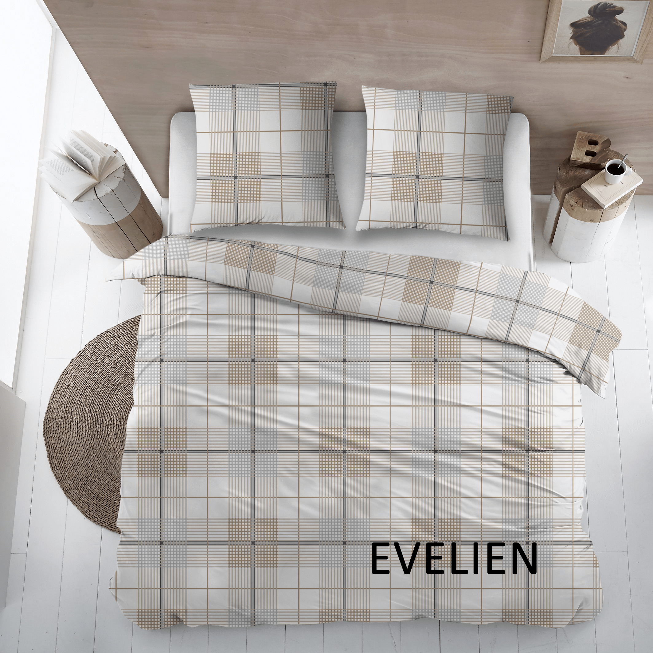 Sleepnight Housse de Couette Flanelle Evelien