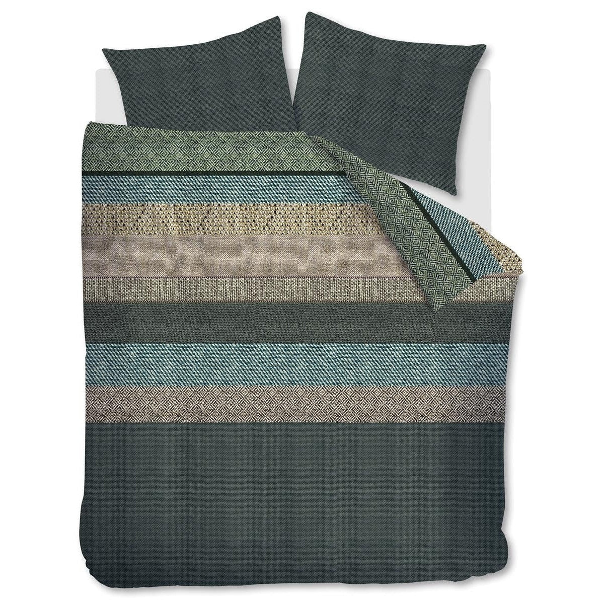 Bedinghouse Housse de couette Flanelle Enzo Vert