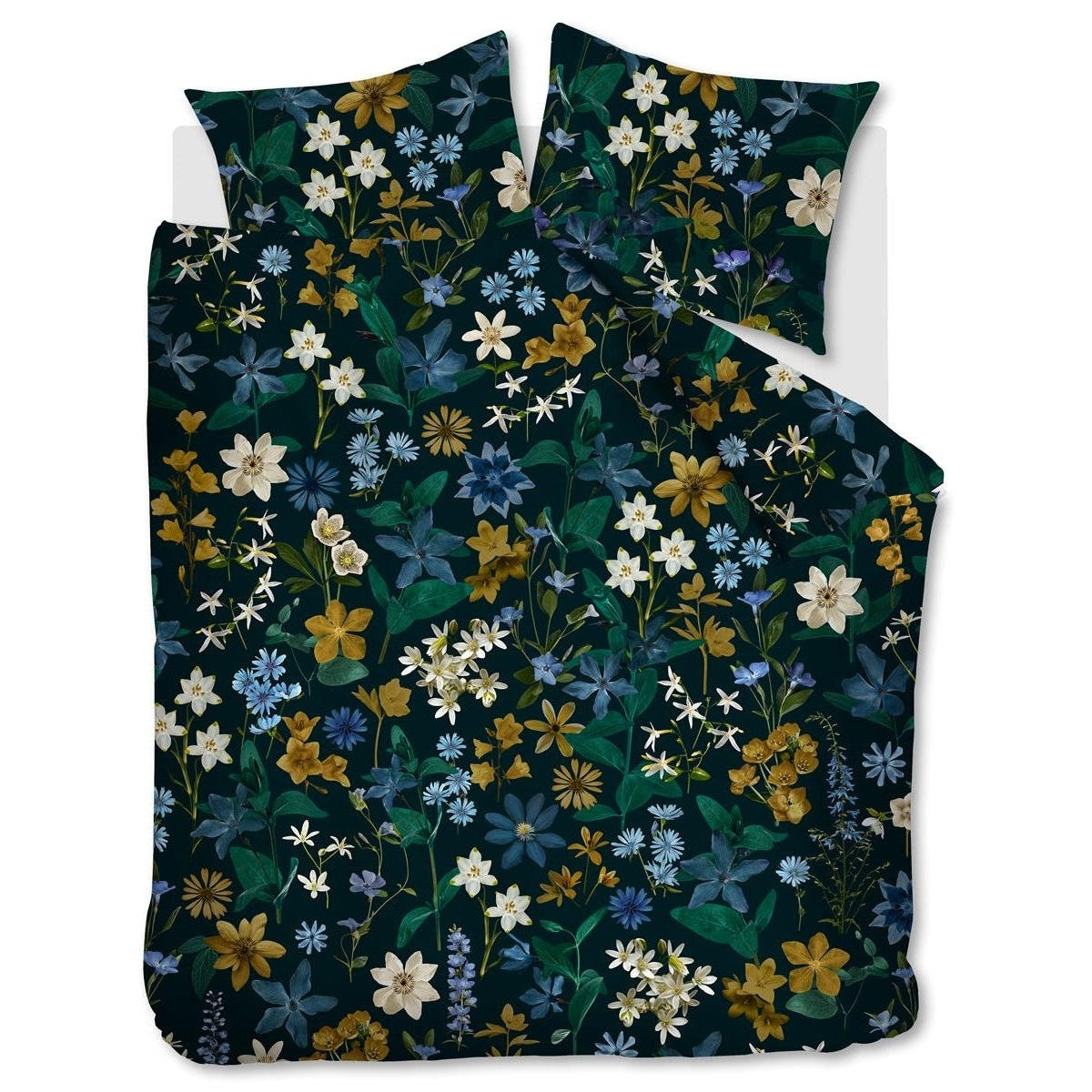 Bedinghouse Housse de couette Satin Eve Bleu Vert