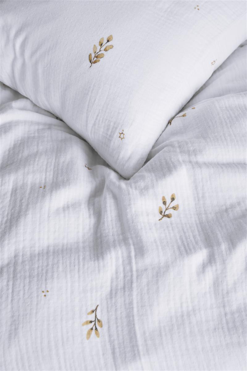 Housse de couette Beddinghouse en mousseline de coton Evi Naturel
