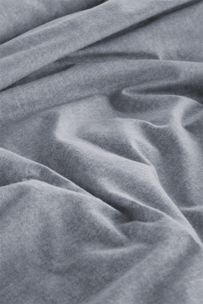 Beddinghouse Dekbedovertrek Flanel Frost Blauwgrijs