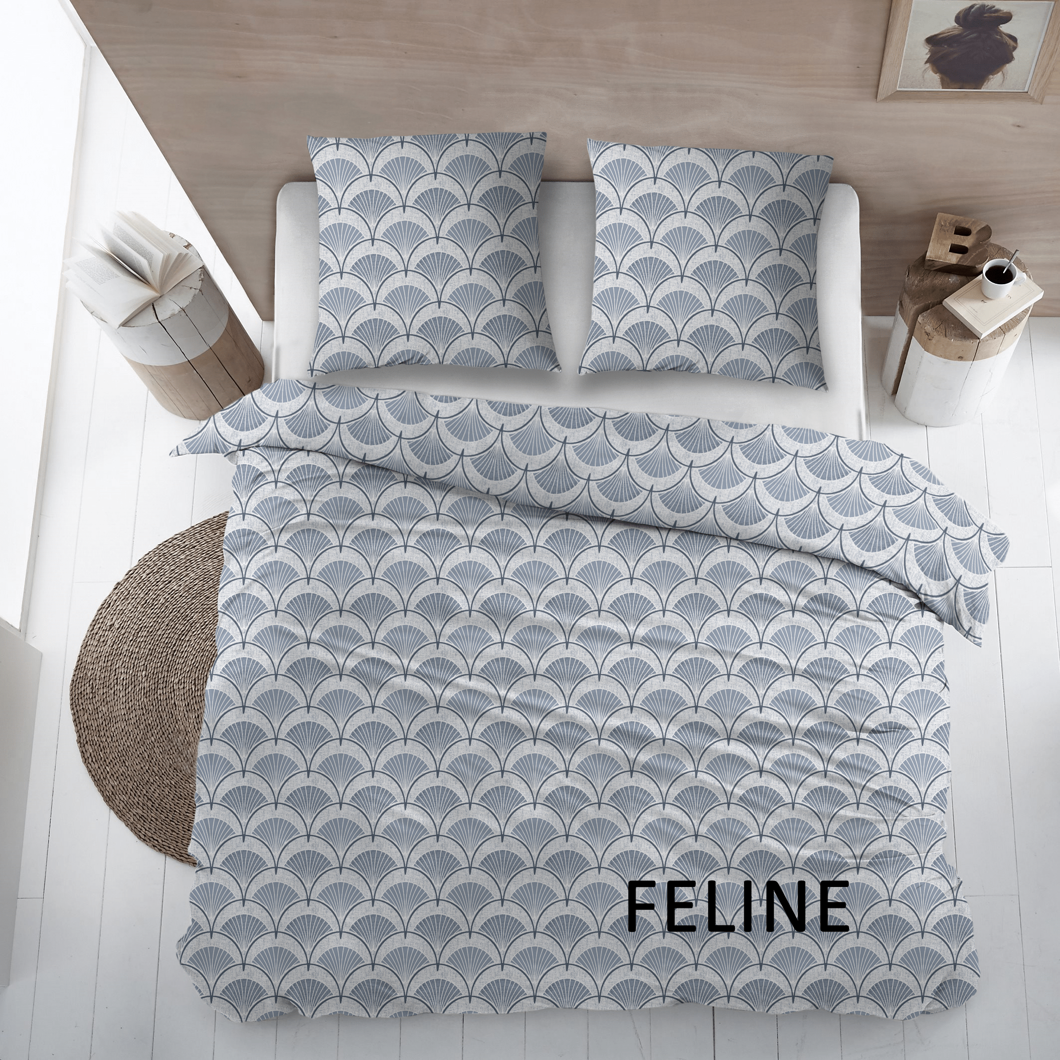 Sleepnight Housse de Couette Flanelle Féline